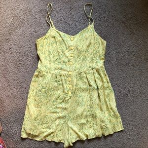 UO cottagecore floral romper